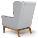 Ver imagem 2 de Kit 2 Poltronas Base Manu Madeira Milena C-315 Cinza Claro