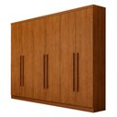 Ver imagem 1 de Guarda Roupa Casal Livorno Plus 6 Portas 8 Gavetas Cinamomo - Novo Horizonte