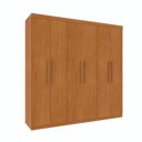 Ver imagem 2 de Guarda Roupa Casal MDF 6 Portas 4 Gavetas 219cm Lagos Cinamomo - TCIL Móveis