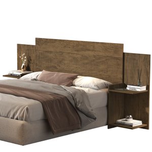 Cabeceira Regulável Áustria Versátil 100% MDF Várias Cores:‎ Castanho