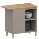 Ver imagem 4 de Balcão para Cozinha 100% MDF Canto Reto 1 Porta Lumen Freijó/Cinnamon