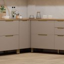 Ver imagem 5 de Balcão para Cozinha 100% MDF Canto Reto 1 Porta Lumen Freijó/Cinnamon