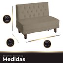 Ver imagem 5 de Canto Italy Confortável para Apartamento Cozinha e Restaurantes Veludo Capuccino