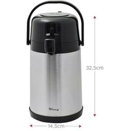 Garrafa Térmica Inox 2,5 Litros Wincy Rocie - 6