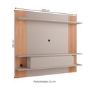 Ver imagem 3 de Painel para Tv até 60 Polegadas 1 Porta com Led Fumê/brise - Quiditá Móveis
