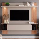 Ver imagem 1 de Painel para Tv até 60 Polegadas 1 Porta com Led Fumê/brise - Quiditá Móveis