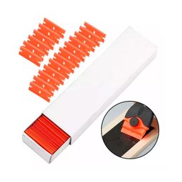 2262 - Kit 100 Lâminas de Plástico para Raspador Ratinho - 2