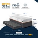Ver imagem 3 de Cama Box + Colchão Ortopédico de Espuma D33 a Vácuo Sonno Full - Lucas Home + Aux de Molas Solteiro