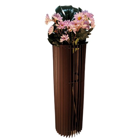 Vaso de Chão Decorativo Grande Torre -:preto/60x20cm