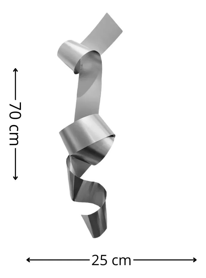 Ver imagem 4 de Decoração Escultura Parede de Metal Decoração Sala Quarto Escritório Home Decor Prata