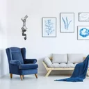 Ver imagem 3 de Decoração Escultura Parede de Metal Decoração Sala Quarto Escritório Home Decor Prata