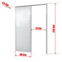 Ver imagem 4 de Porta de Correr Suspensa Lambril Dir L.25 Branca 210x80 Brimak