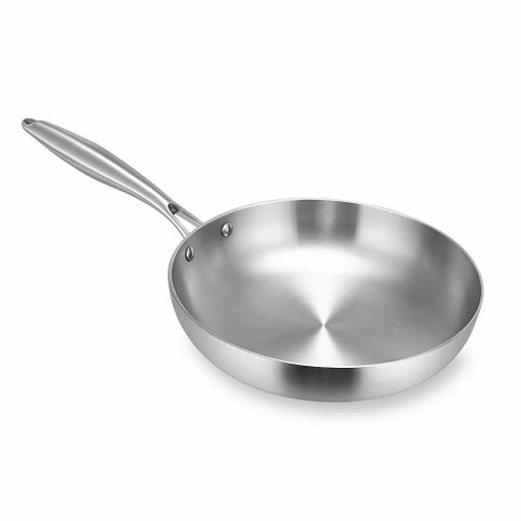 Frigideira Supreme Aço Inox N° 28 Fundo Triplo 2,7 Litros Gp696 - Gp Inox