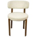 Ver imagem 3 de Cadeira Tuela Off White - Base Metal Marrom Escuro
