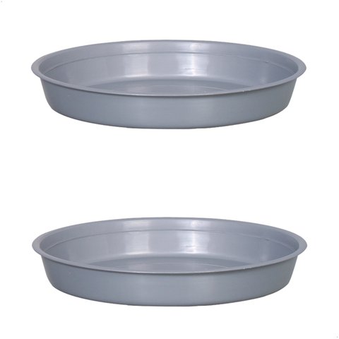 Kit 2 Prato para Vaso Redondo Suporte para Planta 22x3,4cm