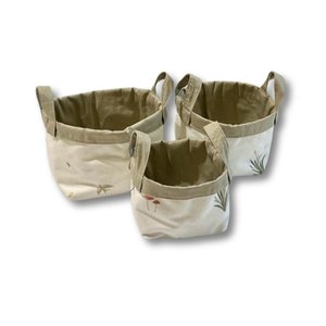 Kit Cesta C 3 Pecas Estampadas - Coleção Ouriço