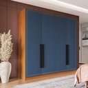 Ver imagem 1 de Guarda Roupa Casal 161,2cm com 4 Portas e 4 Gavetas 240833 Valência Politorno Móveis