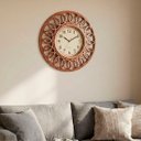 Ver imagem 2 de Relógio de Parede Decorativo Vazado Cobre Vintage de 46,5cm