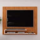 Ver imagem 2 de Painel Ripado para Tv 55 Pol 134cm Lipe D05 Freijó Off White - Lyam Decor
