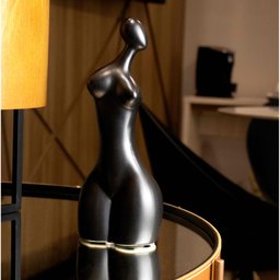 Escultura Decorativa Corpo Preto 25x10,5 cm - D'Rossi - 2