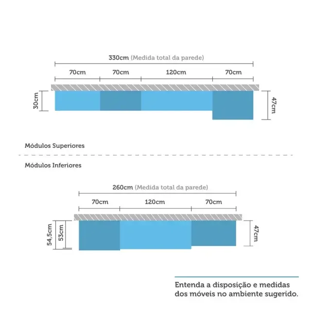 Cozinha Completa Modulada Compacta 6 Peças com Tampo Nicho Microondas Gabi Branco Luciane Móveis - 4