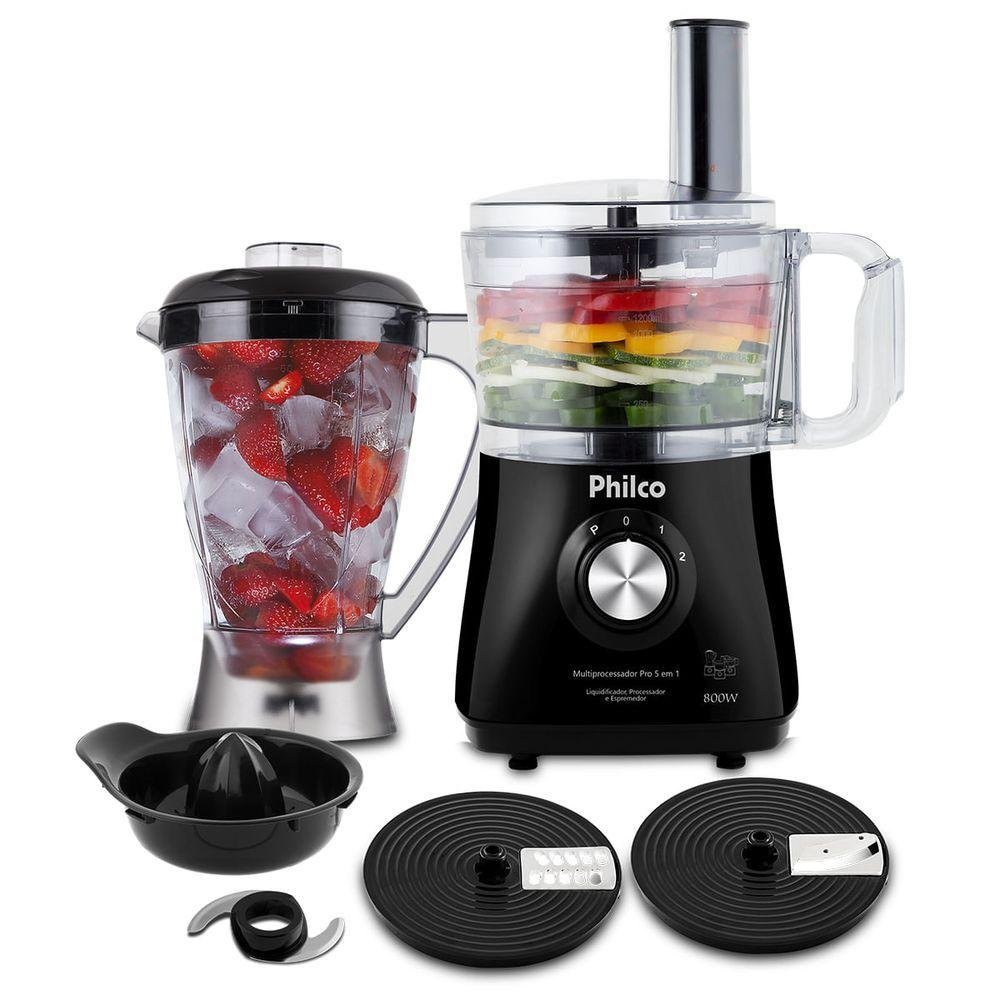 Multiprocessador Philco Pro 5 em 1 Inox 800w 127v - 4