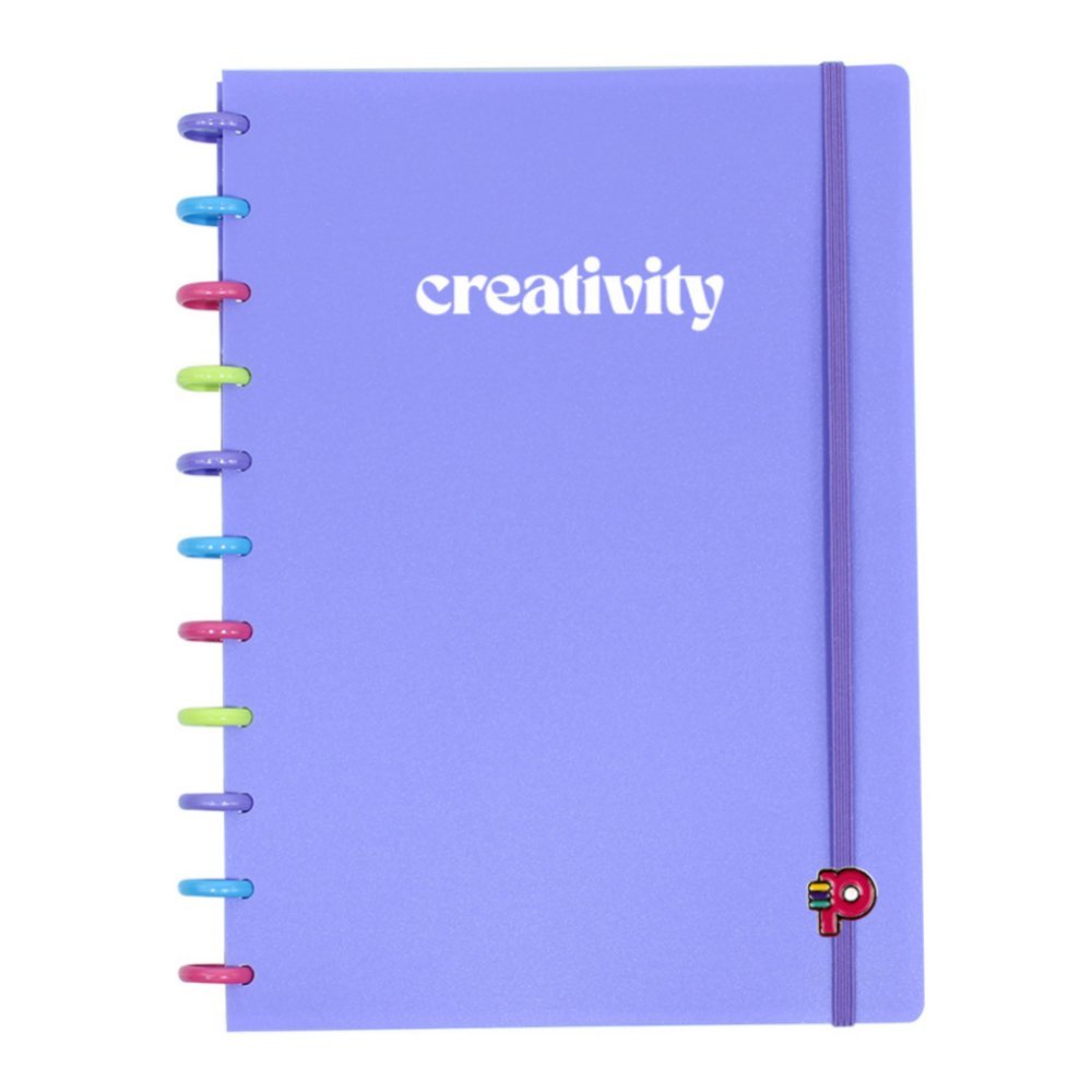 Caderno de Discos Inteligente Grande G Colorful Creativity Pop Disc