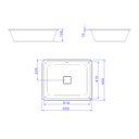 Ver imagem 4 de Cuba de Embutir Deca Slim 55x45 L.33050.94 Retangular Ébano Fosco