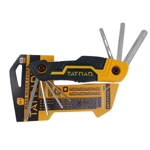 Jogo de Chave Allen Hexagonal 8 Peças Canivete Dobrável - Compacta e Resistente