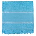 Ver imagem 2 de Kit 12 Toalhas Social Bordar Ponto Cruz Escola de Mão Perfeito Estilo Azul Água