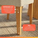 Ver mais imagens de Conjunto Sala de Jantar Mesa Tampo em Vidro 1,60m Mel 6 Cadeiras Tati