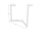 Ver imagem 5 de Mesa Industrial Base Ferro Branco em V Tampo 90x90 Canela 4 Cadeiras Eames Madeira Assento Preto