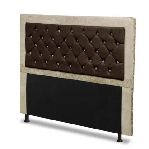 Cabeceira Casal 140 Cm para Cama Box Berlim Marfim Marrom