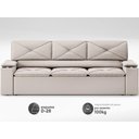 Ver imagem 4 de Sofá com Porta Copos Retrátil e Reclinável Pop 2,05m Velosuede Areia - Netsofas