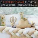 Ver imagem 2 de Kit Berço Safari Menino 11 Peças Estampado de Bichinhos + Naninha:caqui