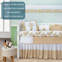 Ver imagem 5 de Kit Berço Safari Menino 11 Peças Estampado de Bichinhos + Naninha:caqui