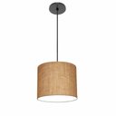 Ver imagem 1 de Lustre Luminária Pendente Vivare Free Lux Pe-4105pr Cúpula em Tecido 20x22cm