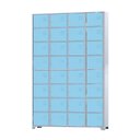 Ver imagem 1 de Armário Roupeiro De Aço Para Vestiário 32 Portas Locker Azul Claro