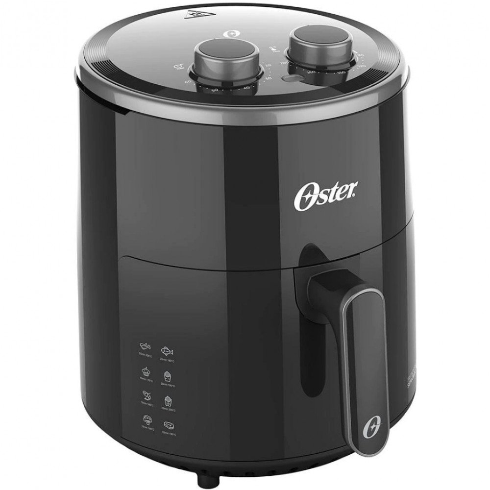 Fritadeira Elétrica Sem Óleo Air Fryer Oster OFRT400 4L MadeiraMadeira