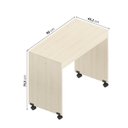 Ver imagem 6 de Cama Alta com Cômoda, Escrivaninha e Armário com Prateleiras Artsy e Guarda Roupa 4 Portas Curió Casatema MadeiraOriginals Natural