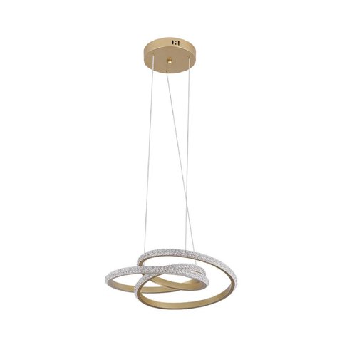 Pendente Lustre de Led Kena Preto