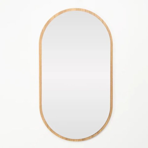 Espelho Happ Oval 87 Cm X 48 Cm Tauari