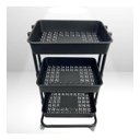 Ver imagem 3 de Carrinho Organizador Prateleira Cozinha Multiuso 3 Andares