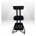 Ver imagem 2 de Carrinho Organizador Prateleira Cozinha Multiuso 3 Andares