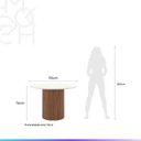 Ver imagem 7 de Conjunto de Jantar Mesa Redonda com Vidro 4 Cadeiras Kalina - Canella C/ Carbono