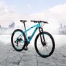 Bicicleta Aluminum Aro 29 Quadro Alumínio 24 Marchas Freio a Disco Mecânico - Raider - Azul/Preto -  - 3