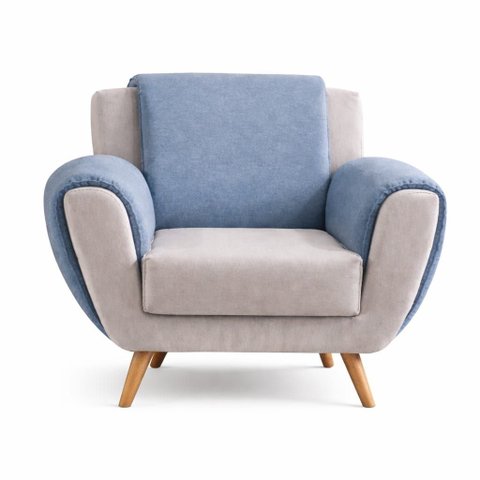 Poltrona Decorativa Sala Estar Essencial:veludo