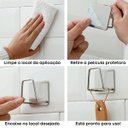 Ver imagem 4 de Kit 3 Suporte Porta Esponja Bucha Pia Inox