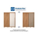 Ver imagem 3 de Guarda Roupa Solteiro 2 Portas de Correr (1 Ripada) e 3 Gavetas Moviment 1.8 Flex Freijo/off White
