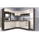 Ver imagem 1 de Cozinha Completa 8 Peças com Canto e Balcão para Pia Sara Espresso Móveis